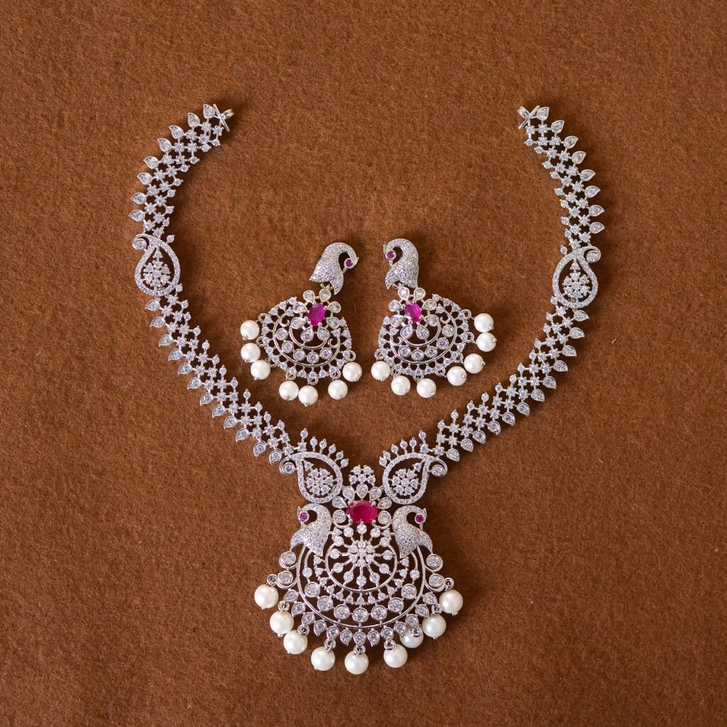 Fashion dangler earrings kundan stone with dark pink and guttapusalu h –  Prashanti Sarees