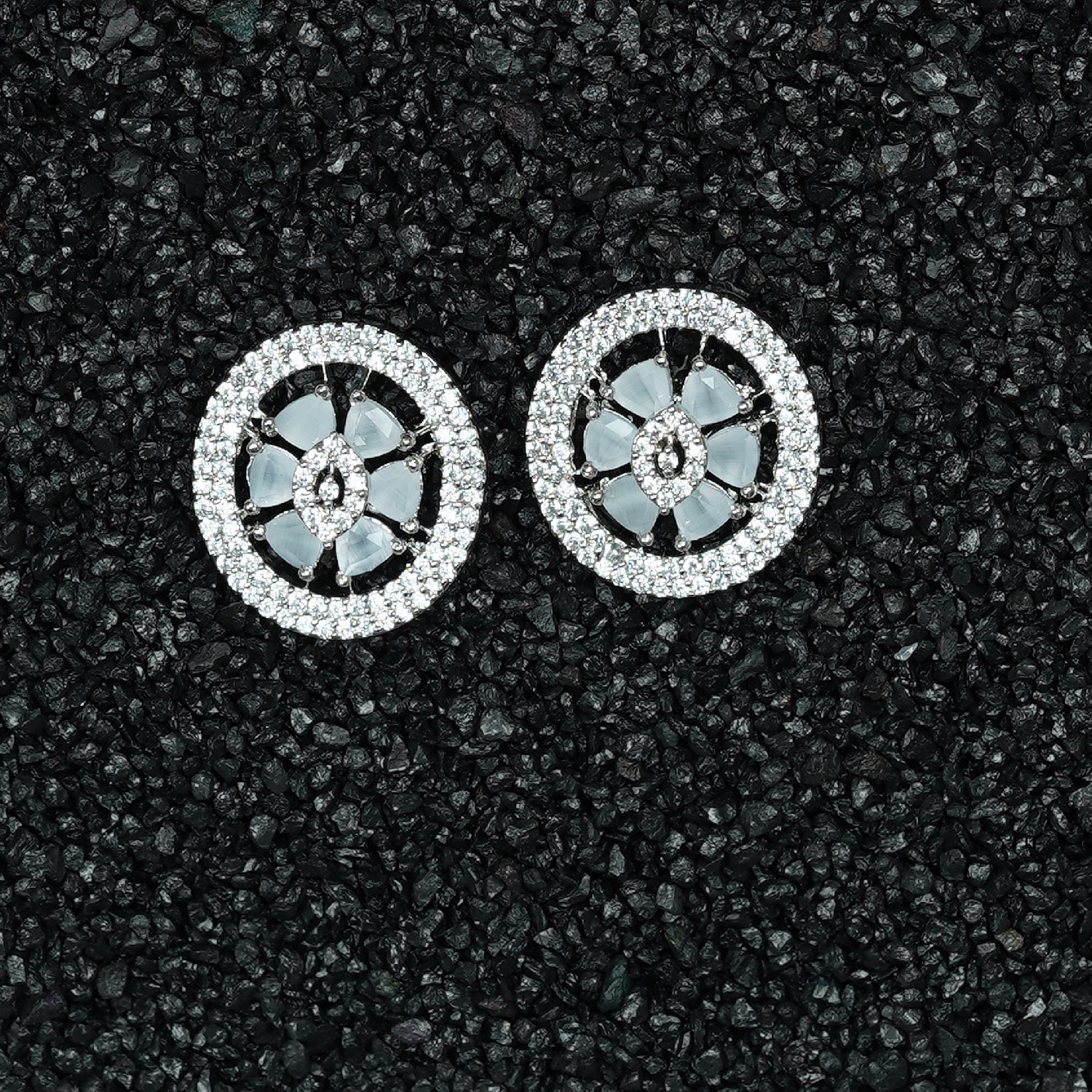 Beach Stone & Stainless Steel Earrings Earrings – Riveted Oak Designs